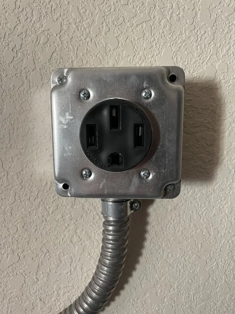NEMA 14-50 outlet installed for Smart Home Electrical in West Milwaukee